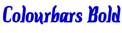 Colourbars Bold 字体